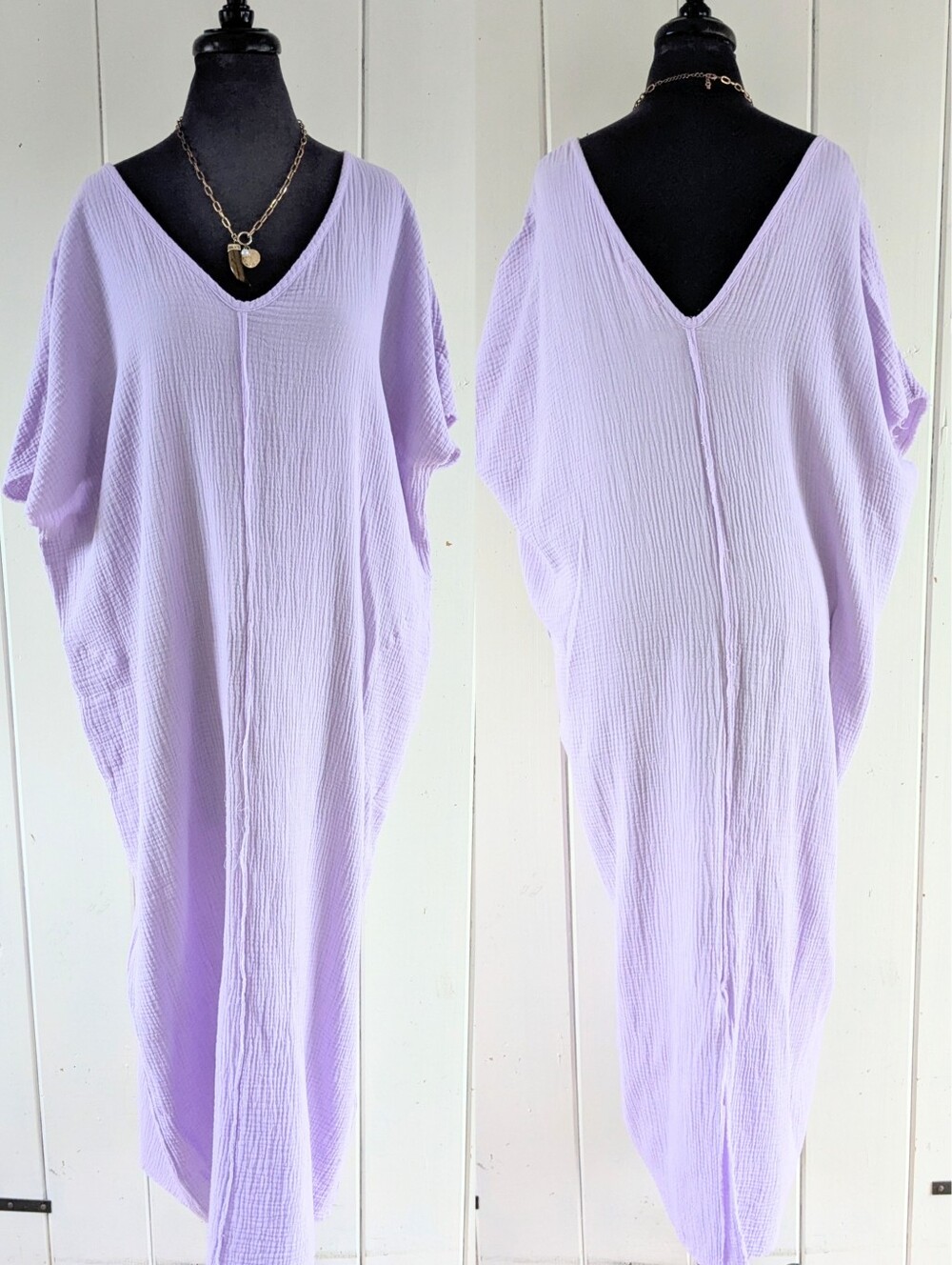 🌴Fresh Produce Double Gauze Relaxed Fit Kaftan Dress NWT